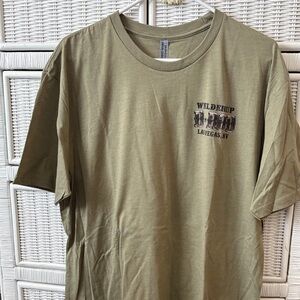 Next Level Apparel Khaki Graphic Tee